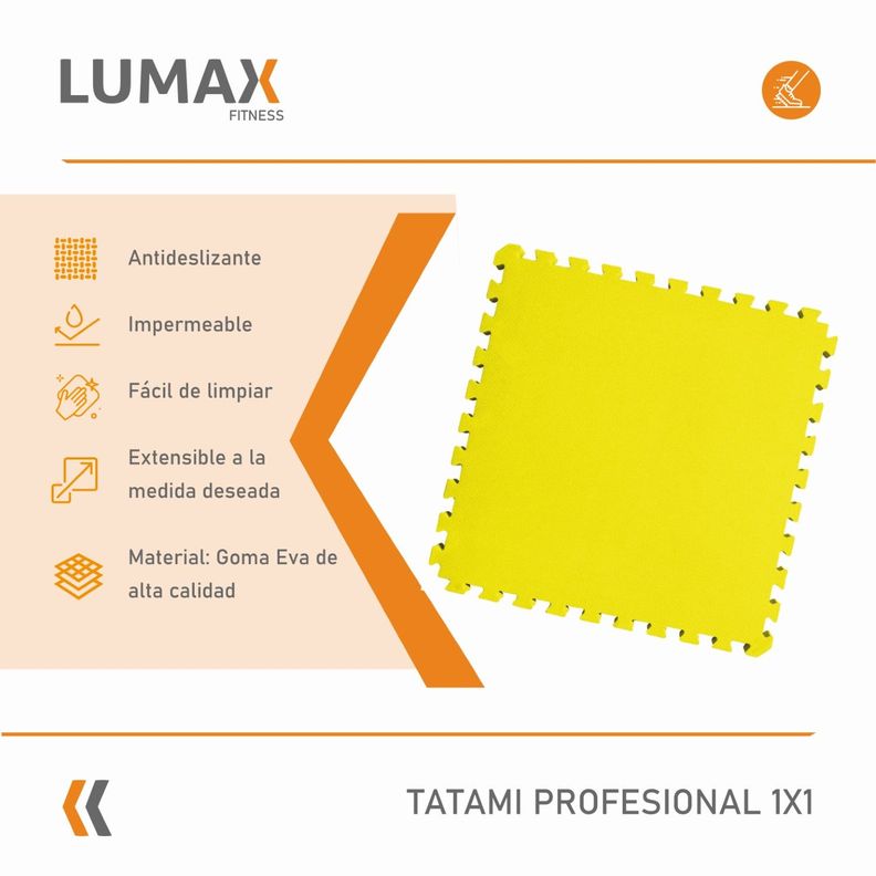 Set 10 Tatami Goma Eva 100x100x2cm Azul Y Amarillo-1