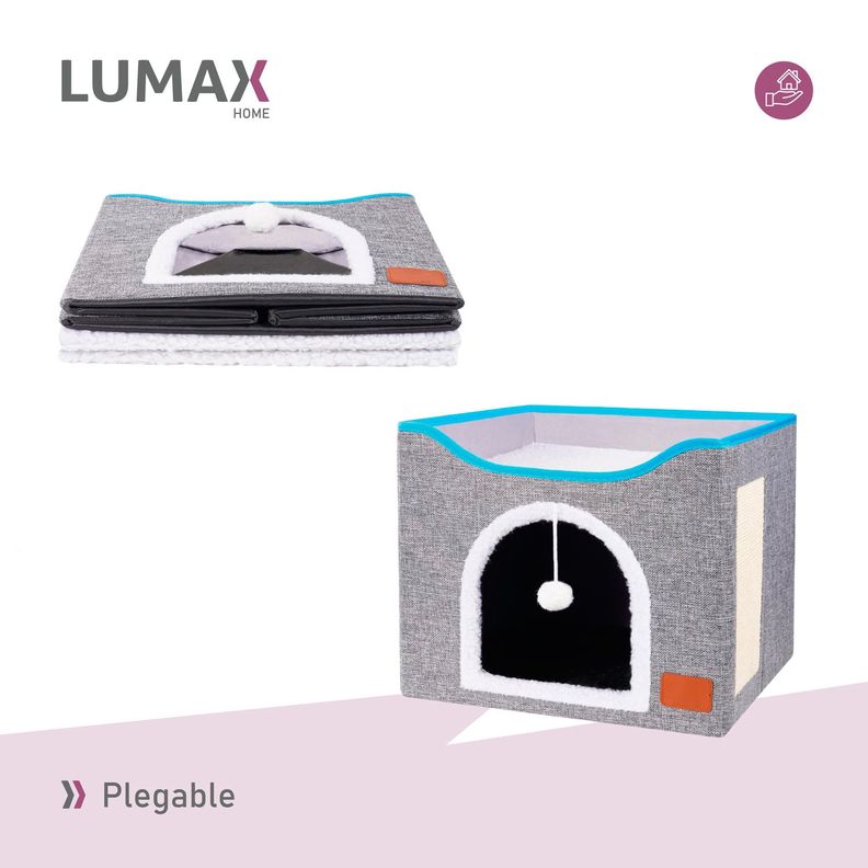 Cama Casa Iglu Para Mascotas Gato Y Perro Pequeño-5