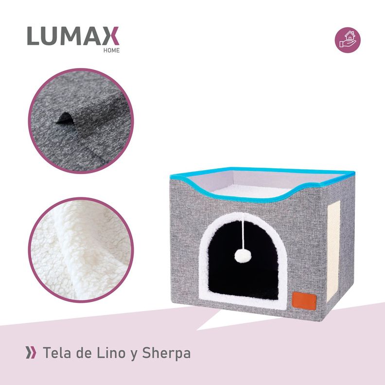 Cama Casa Iglu Para Mascotas Gato Y Perro Pequeño-6
