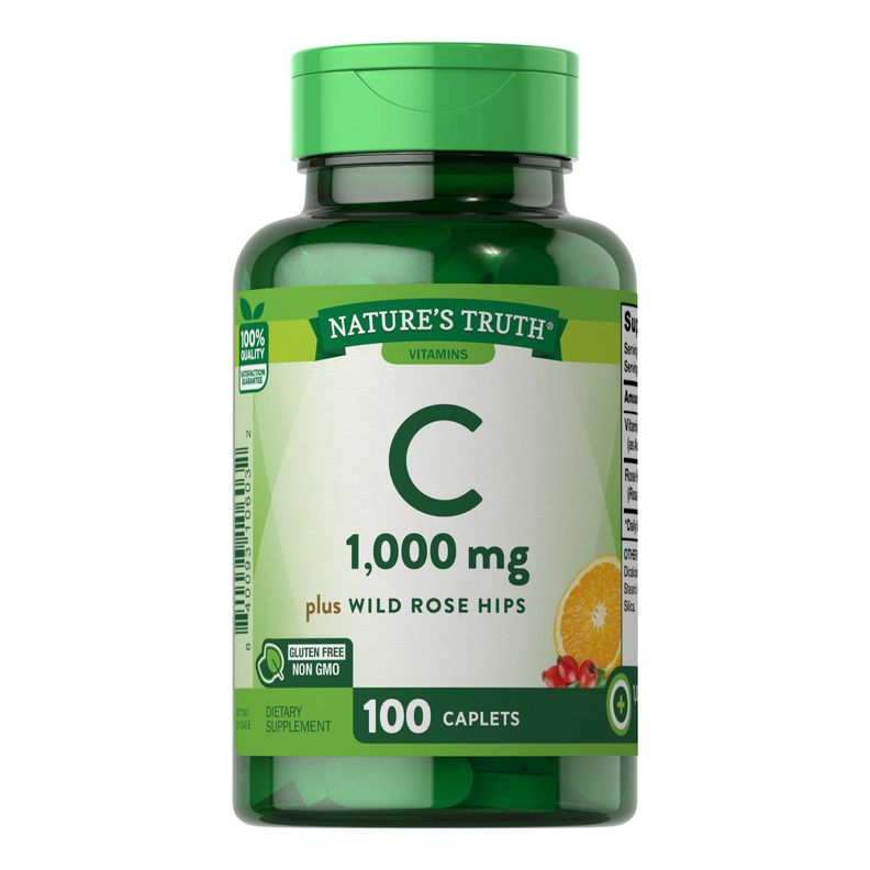 Vitamina C 1000 Mg & Wild Rose Hips - 100 Comp.-0