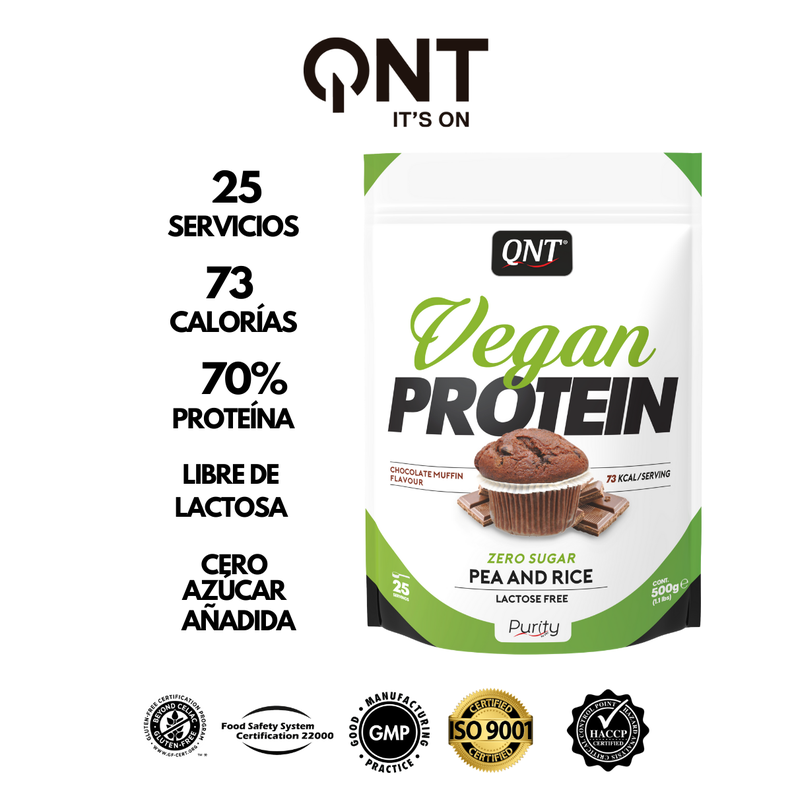 Proteína Vegana Sin Azúcar 500Grs Chocolate-2
