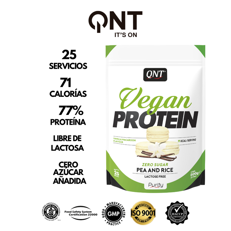 Proteína Vegana Sin Azúcar 500Grs Vainilla-2