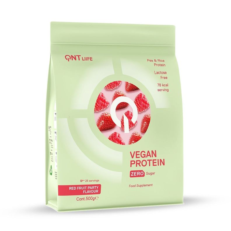 Proteína Vegana Sin Azúcar 500Grs Frutos Rojos-0