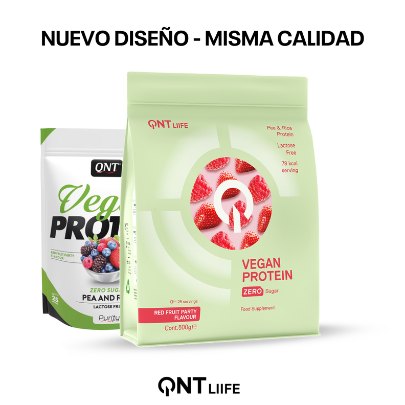 Proteína Vegana Sin Azúcar 500Grs Frutos Rojos-1