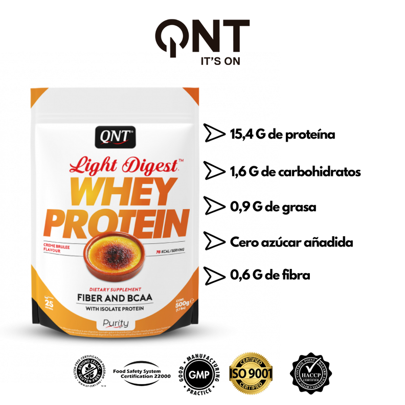Proteína Whey Light Digest 500Grs Creme Brule-1
