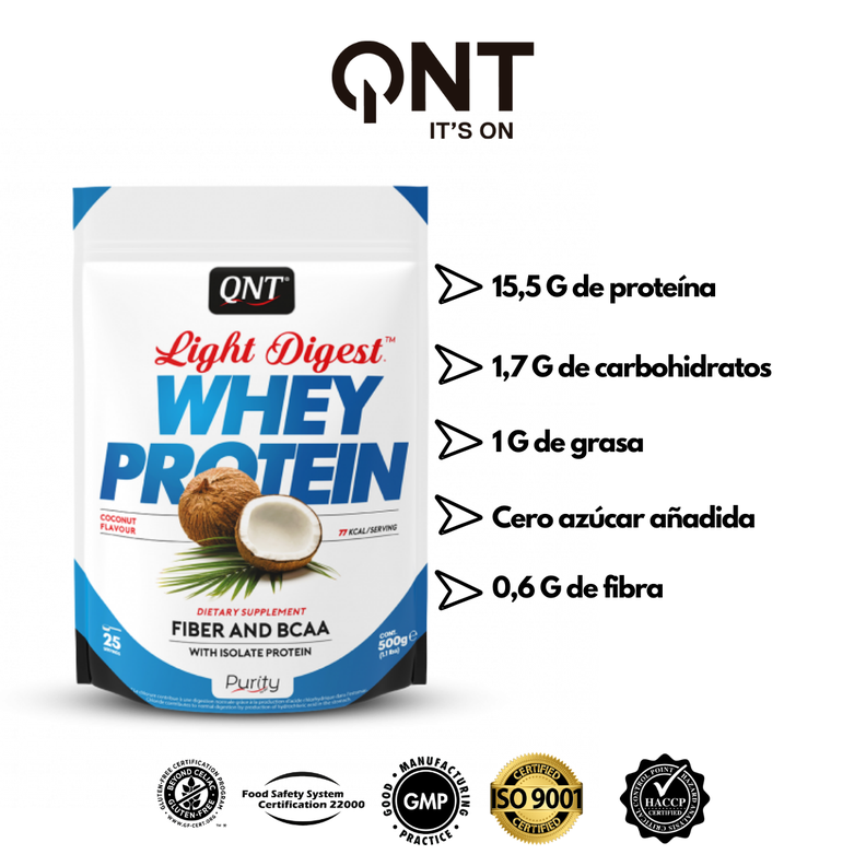 Proteína Whey Light Digest 500Grs Coconut-2