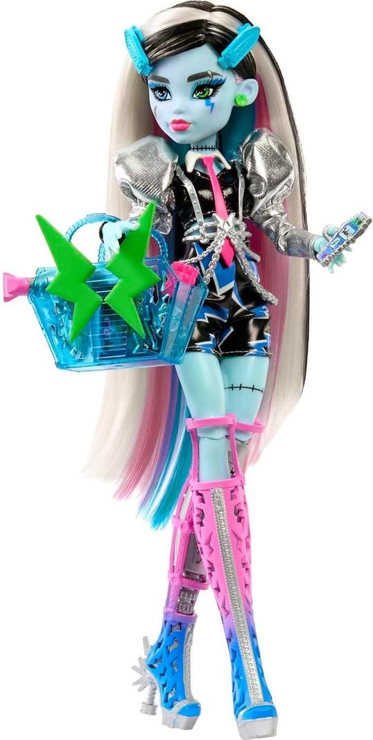 Muñeca Monster High Frankie Stein Amped Rockstar Original-2