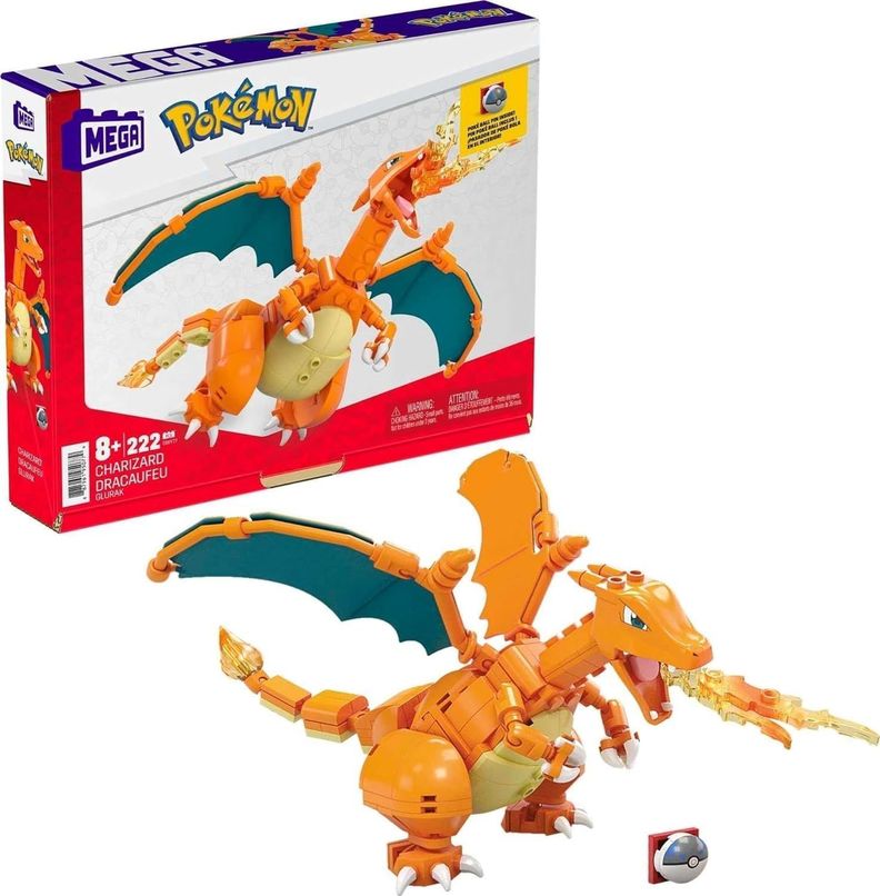 Mega Construx Pokémon Charizard 222 Piezas-0