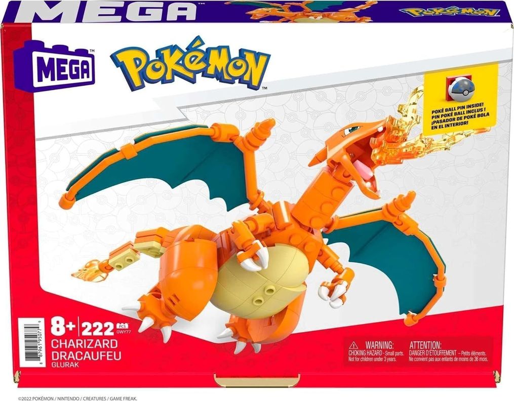 Mega Construx Pokémon Charizard 222 Piezas-3