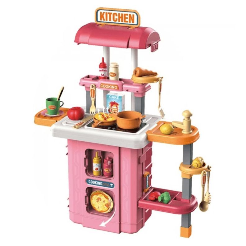 Juguete Cocina Movil 3 En 1 Con 49 Accesorios-0