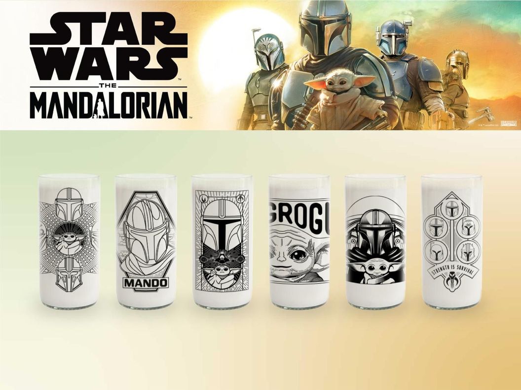 MANDALORIAN 3 - JUEGO DE 6 VASOS-1