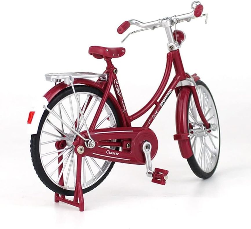Bicicleta Modelo Vintage Bicicleta Ornamento Decoración-4