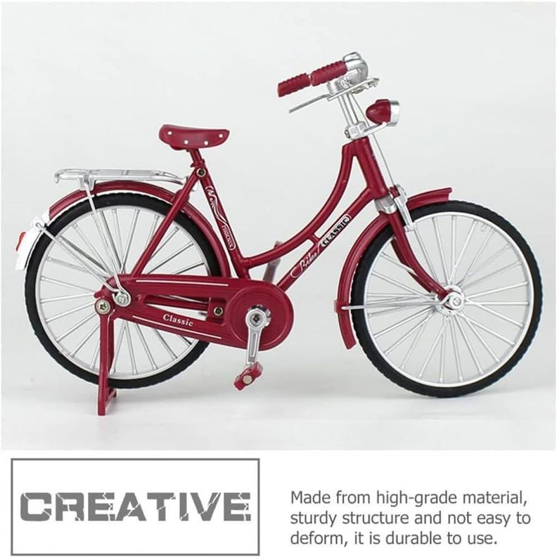 Bicicleta Modelo Vintage Bicicleta Ornamento Decoración-5