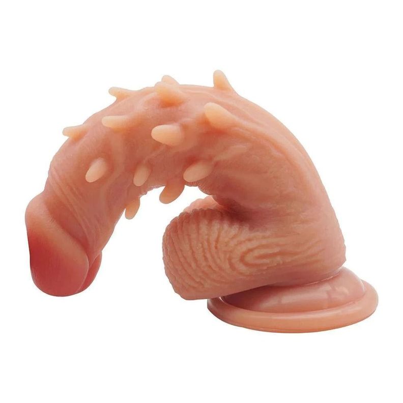 Dildo Realista, Con Testículos Y Puntos De Estimulación 23 Cm-4