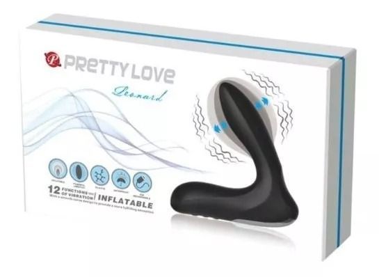 Vibrador Plug Pretty Love Leonard Prostatico Inflable-0