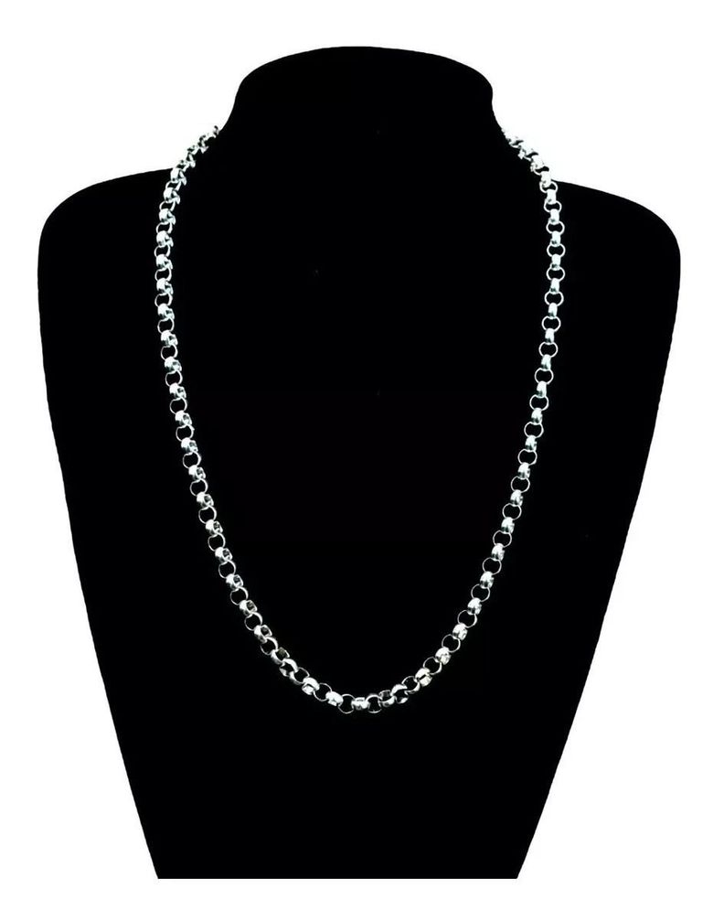 Cadena Plata Ley 925 Rolo 73 Cm Y 7 Mm Hombre.-2