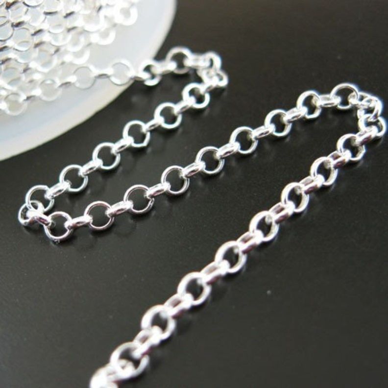 Cadena Plata Ley 925 Rolo 73 Cm Y 7 Mm Hombre.-4