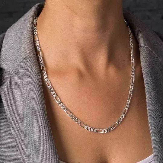 Cadena Cartier De Plata Unisex Ley 925, 5mm Diamantada 73 Cm-2