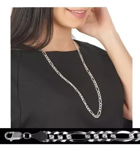Cadena Cartier De Plata Unisex Ley 925, 5mm Diamantada 73 Cm-3
