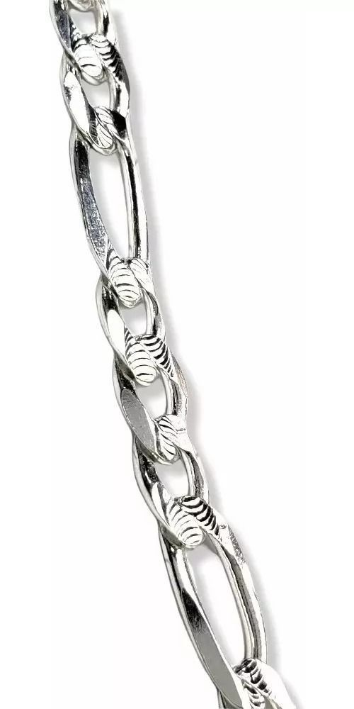 Cadena Cartier De Plata Unisex Ley 925, 5mm Diamantada 73 Cm-4