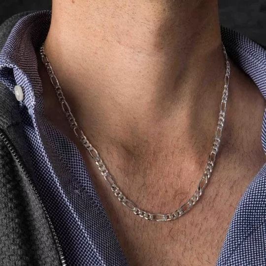 Cadena Cartier De Plata Unisex Ley 925, 5mm Diamantada 73 Cm-5