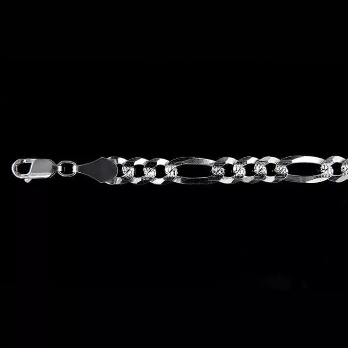 Cadena Cartier De Plata Unisex Ley 925, 5mm Diamantada 73 Cm-6