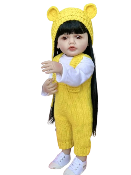 Muñeca Bebé Reborn Realista Cuerpo Silicona Completo 55 cm-4