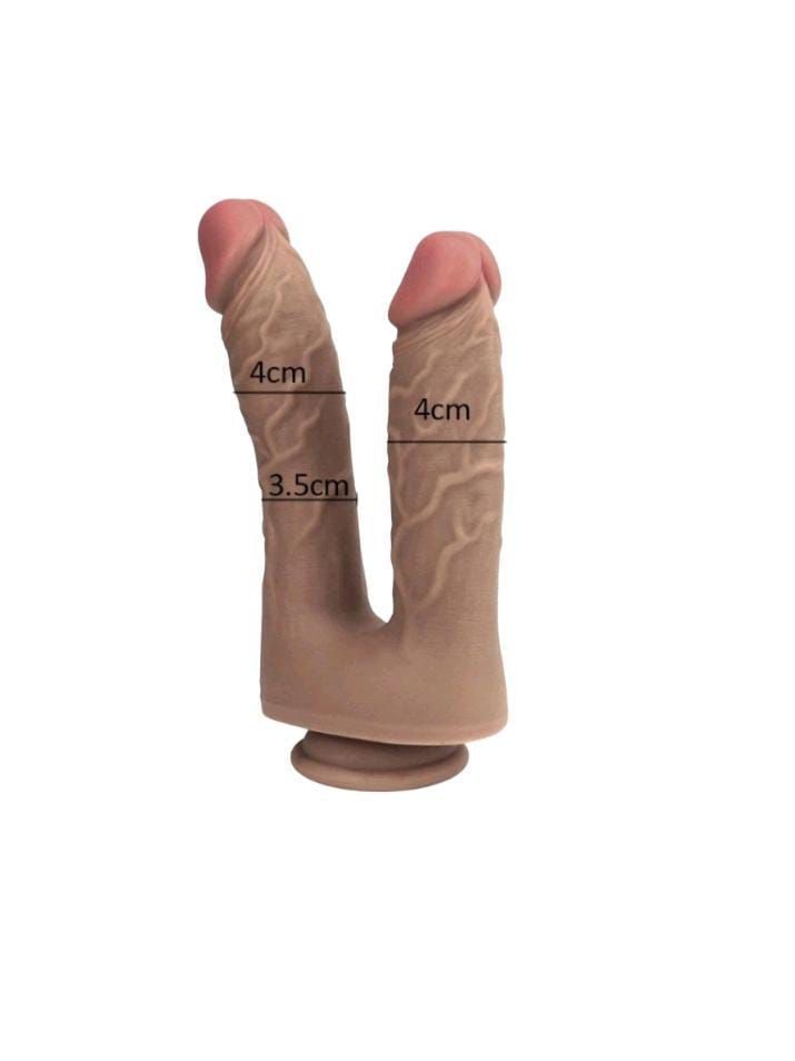 Dildo Realista Doble Uso Silicona-3