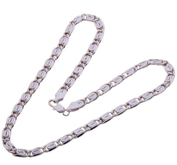 Cadena Plata Ley 925 Caracol 60 Cm Y 6 Mm Unisex.-0