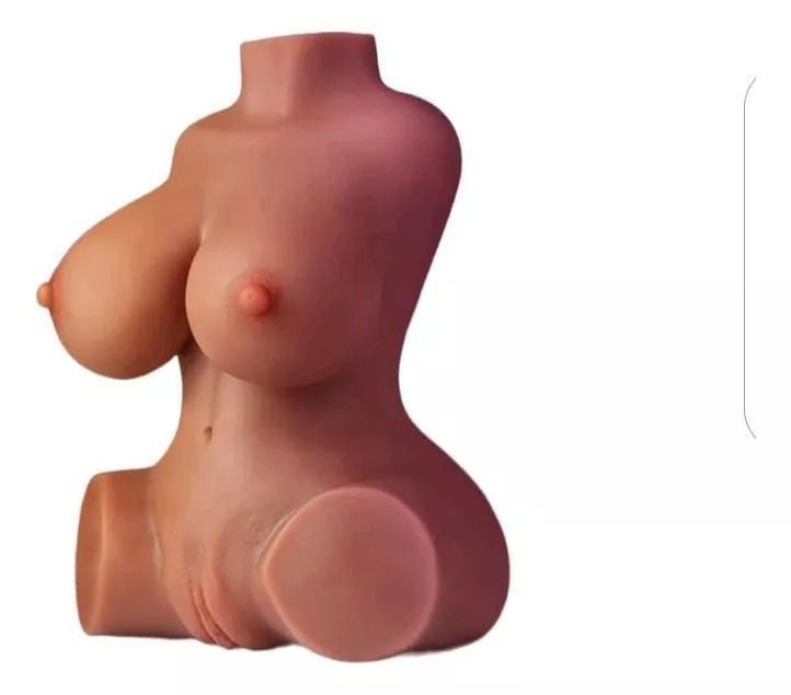 Masturbador  Muñeca Realista De Silicona Marrón -2