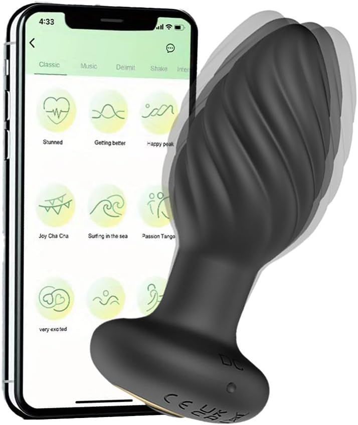 Vibrador Plug Anal Inalámbrico Punto G Con App-0