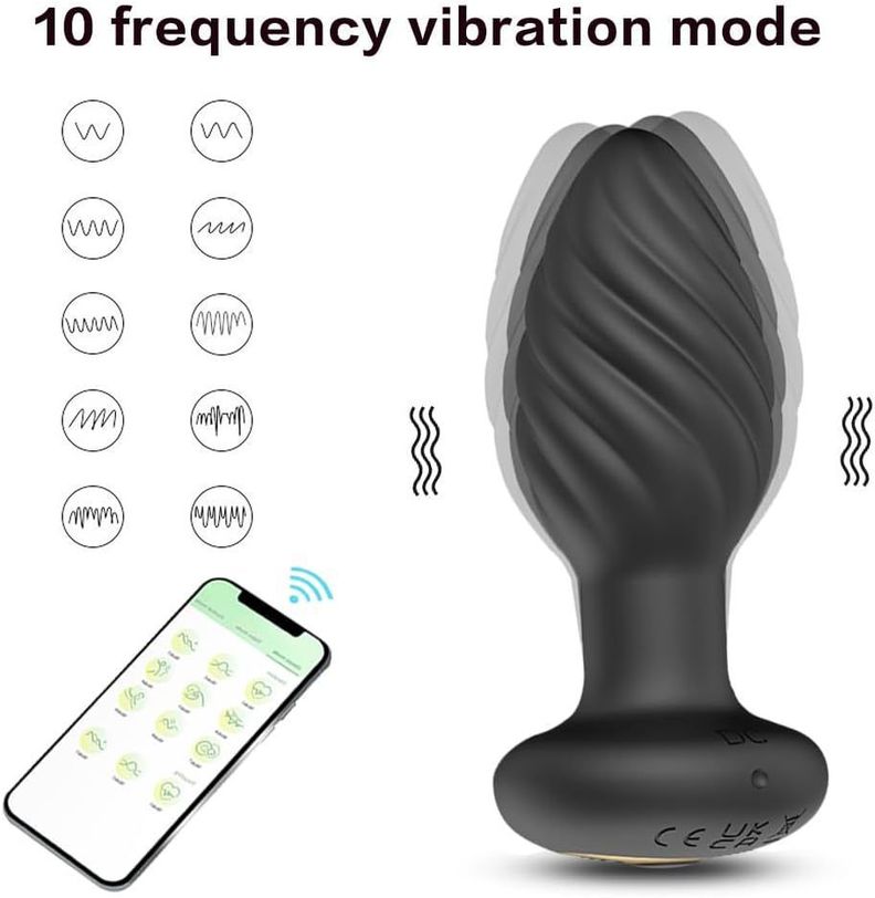 Vibrador Plug Anal Inalámbrico Punto G Con App-5