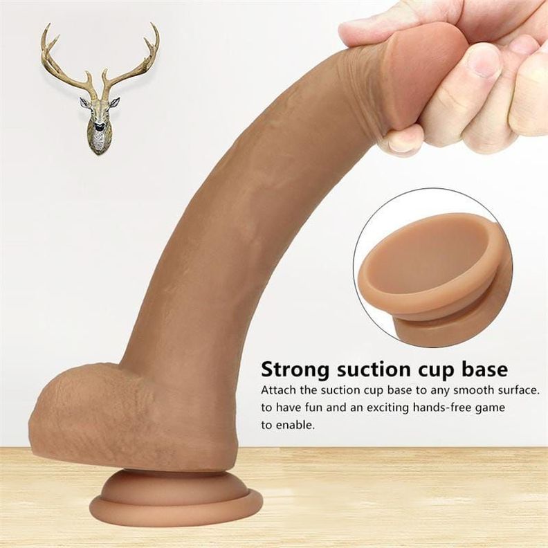 Dildo Realista Silicona  19 cm-3