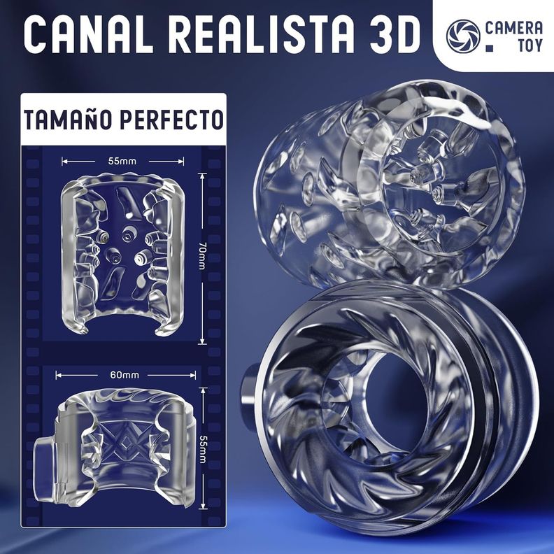 Masturbador Masculino Eléctrico Con Forma de Cámara-4