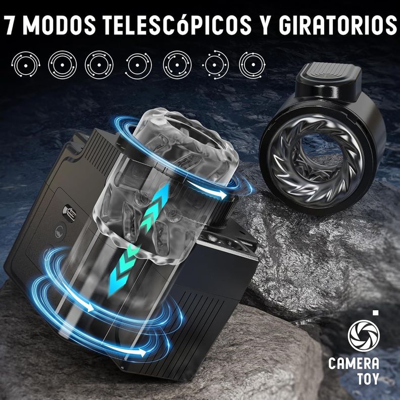 Masturbador Masculino Eléctrico Con Forma de Cámara-7