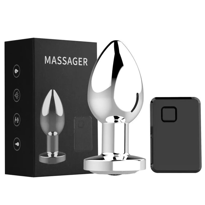 Plug Anal Vibrador Juguete Adulto Estimulador Control Remoto-0