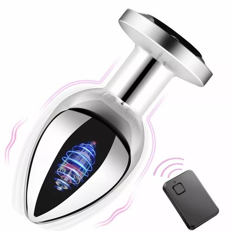 Plug Anal Vibrador Juguete Adulto Estimulador Control Remoto-1