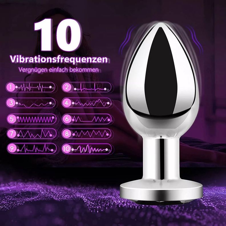 Plug Anal Vibrador Juguete Adulto Estimulador Control Remoto-5