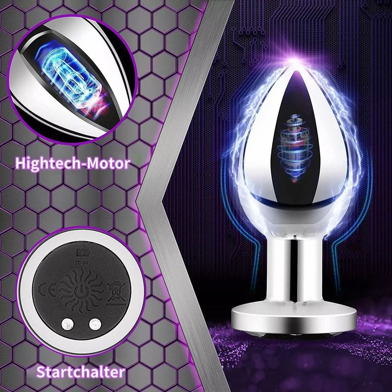 Plug Anal Vibrador Juguete Adulto Estimulador Control Remoto-6