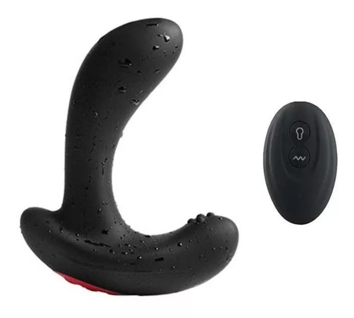 Masajeador De Próstata Dildo Vibrador Tapón Inflador -0