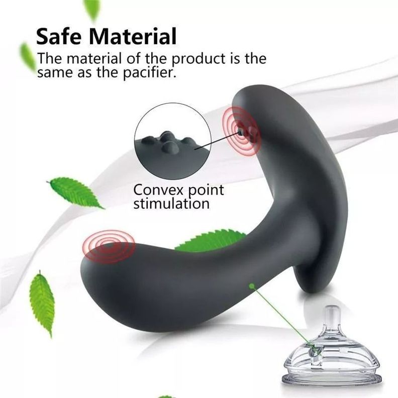 Masajeador De Próstata Dildo Vibrador Tapón Inflador -4