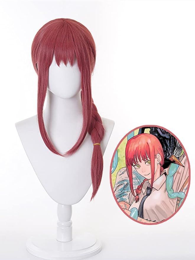 Peluca de Anime Chainsaw Man Makima Cosplay-0