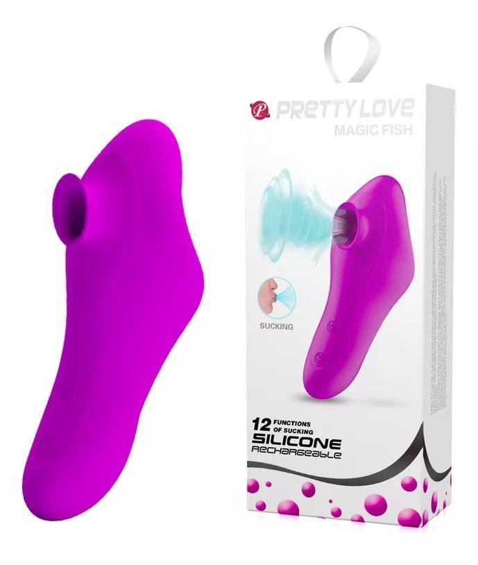 Vibrador Succionador Clitorial Pretty Love Magic Fish-1