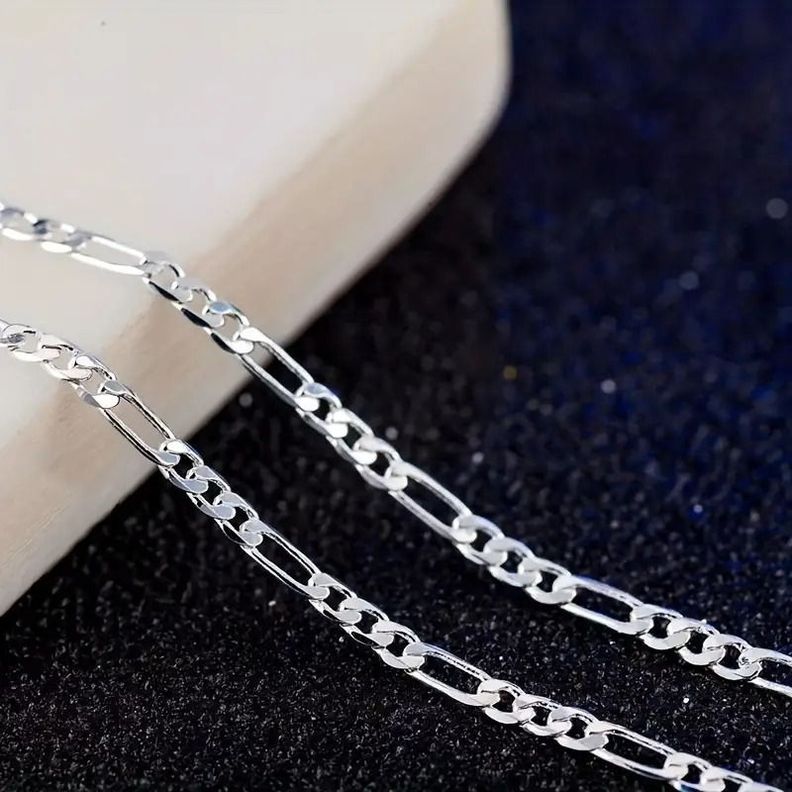 Cadena Cartier Plata Ley 925, 5mm Unisex Diamantada 68 Cm.-6