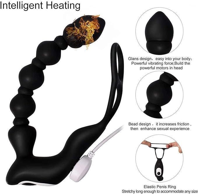 Vibrador Próstata Masculino Vibrador Anal Plug-1