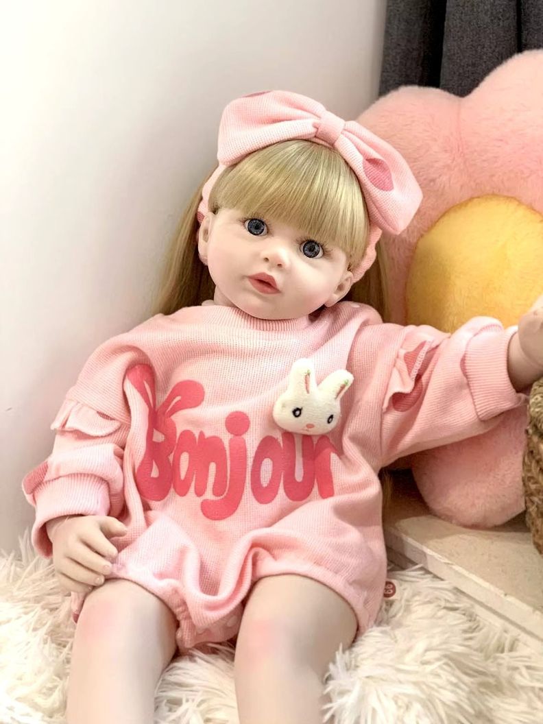 Muñeca Bebé Reborn Silicona Rubia-1