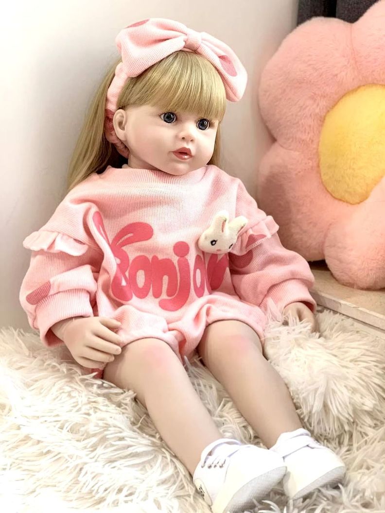 Muñeca Bebé Reborn Silicona Rubia-2