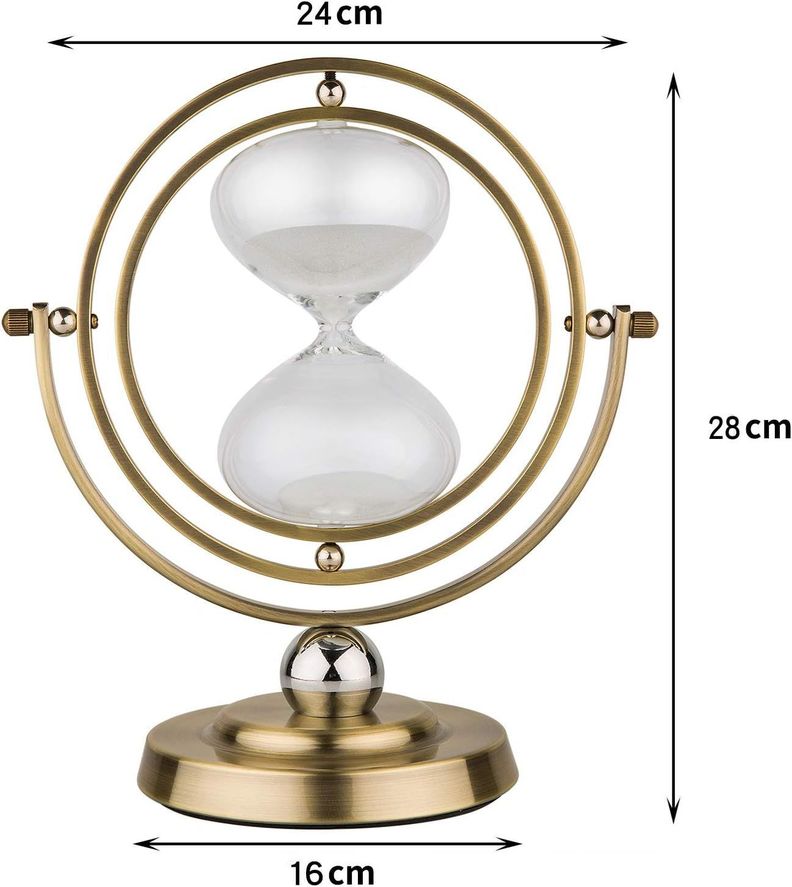 Reloj De Arena Giratorio Vintage 60 Minutos.-2
