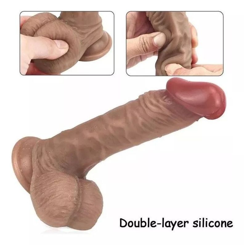 Dildo Realista Silicona Medica 22 cm-4