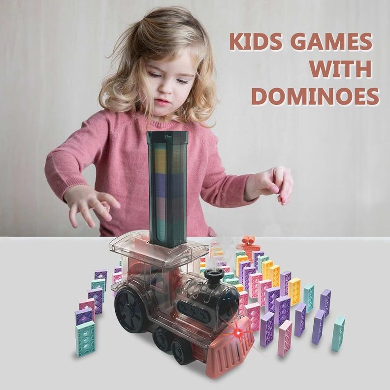 Juguete Trencito Domino Didáctico Para Bebes-2